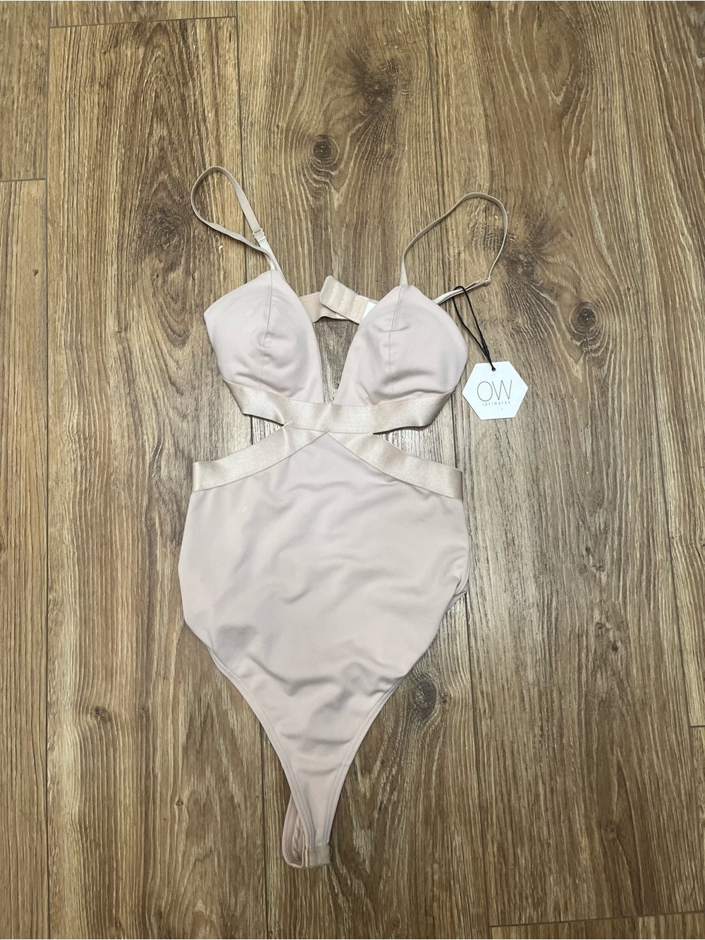 OW Intimates Revolve Rose Fanya Cutout Bodysuit Size XS NWT - Picture 2 of 5